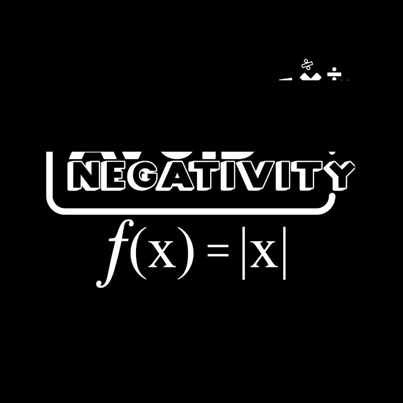 Avoid Negativity - weiß