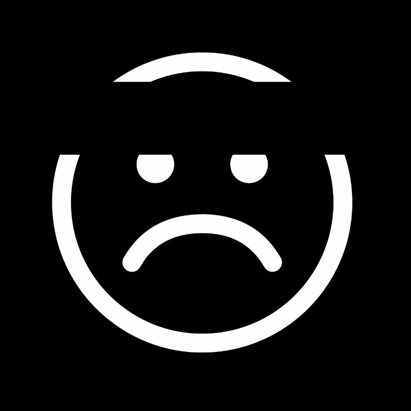 Sad unhappy sad smiley