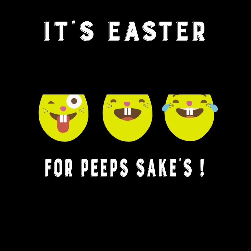 Emoji Bunny Eggs It's Easter For Peeps Sake