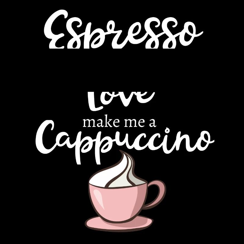 Conception drôle d'espresso de cappuccino de café