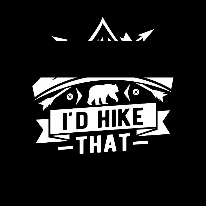 I'd hike that - mountain climber hiker bear