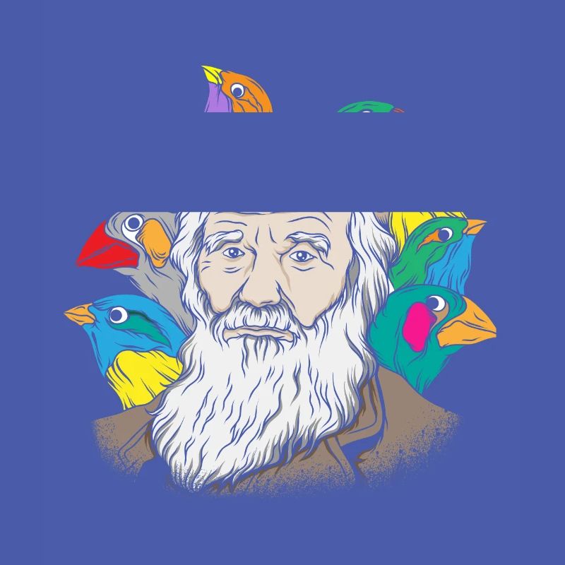 Charles Darwin Portrait Gift Evolution