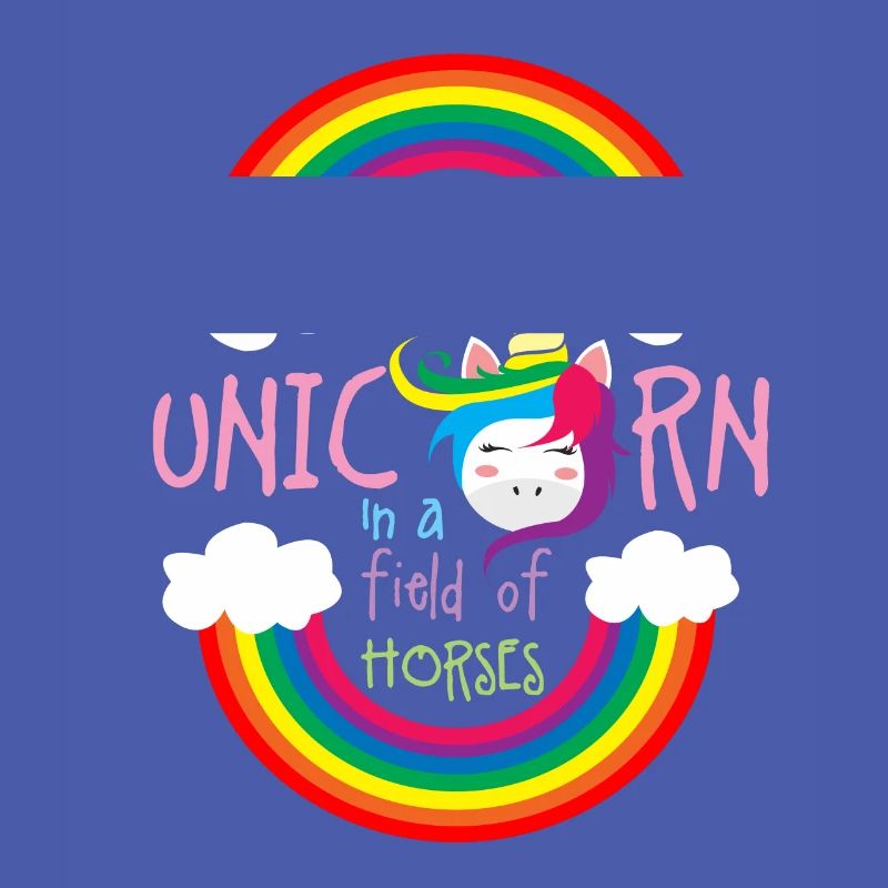 Sei ein Regenbogen-Einhorn