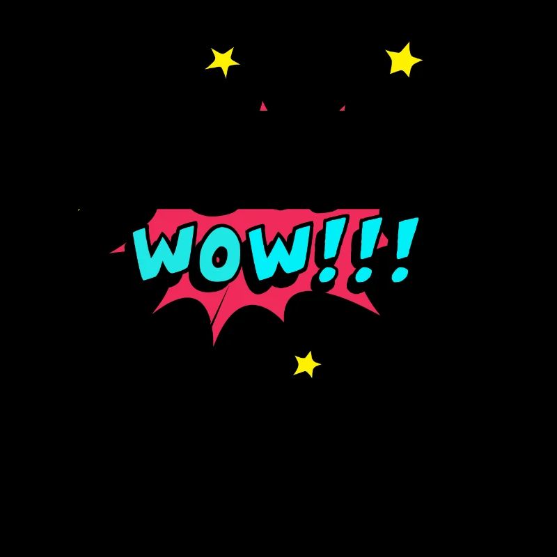 Oh Wow - Comic Pop Art Speech Bubble