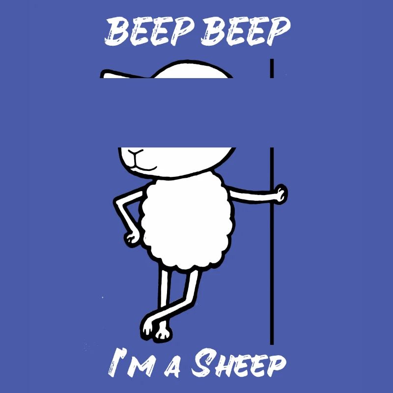 Cool sheep with sunglasses Mäh wool