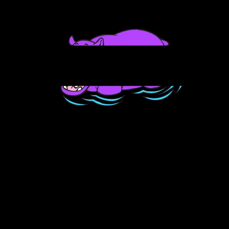 Nilpferd - Lila Hippo