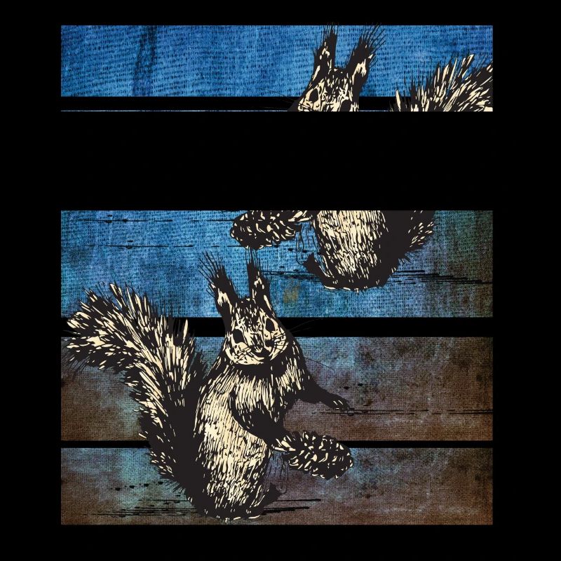 Eichhörnchen Retro