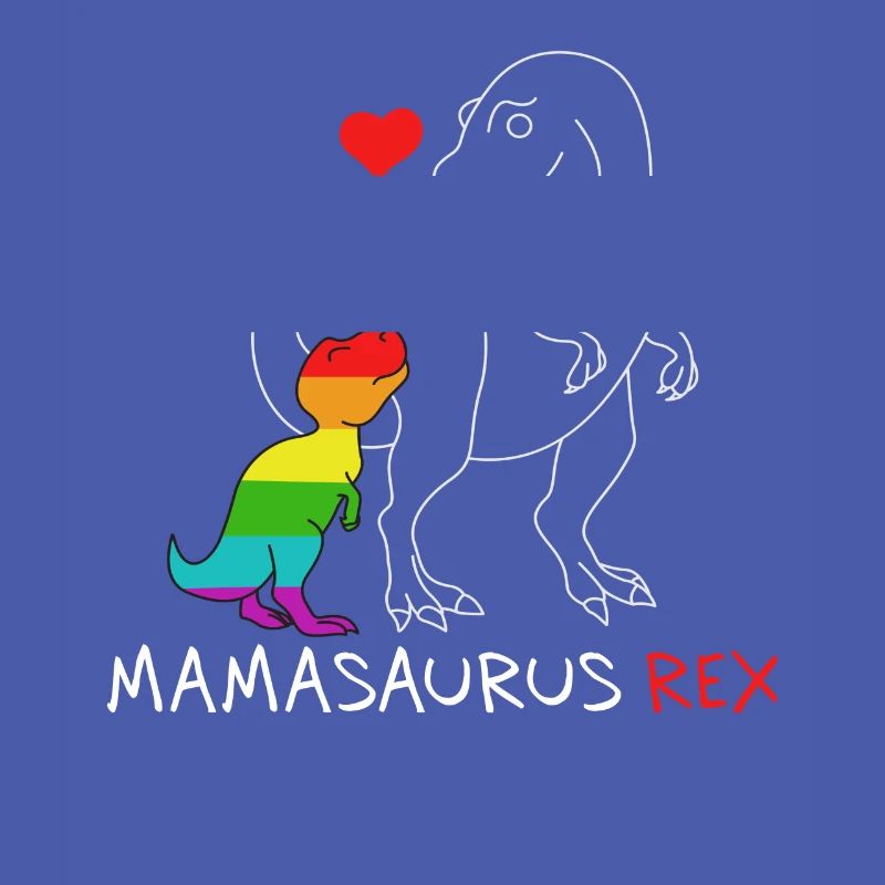 Mamasaurus Rex | Mutter | Neue Mama Regenbogen queer