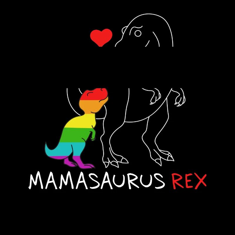 Mamasaurus Rex | Mère | Nouvelle maman Rainbow queer