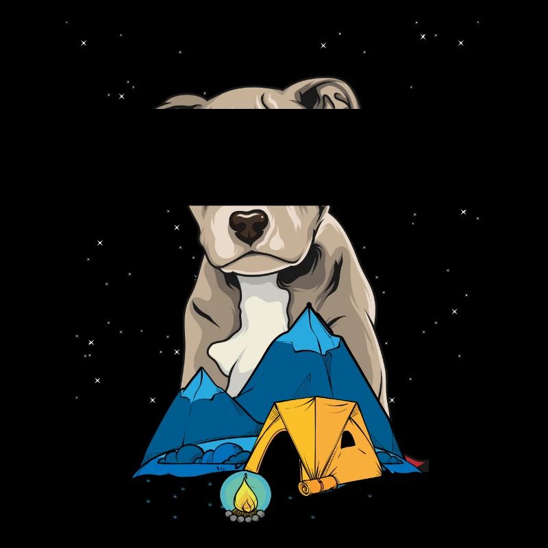 Pit Bull Terrier Pitbull Camping Camping cadeau