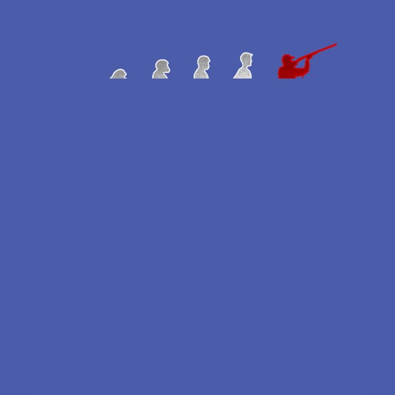 Evolution Hunt Hunter chasse le chien de chasse cadeau