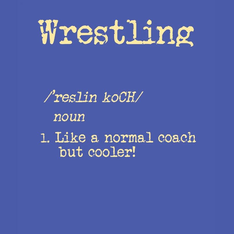 Cooles Wrestling oder Ringen Trainer Shirt