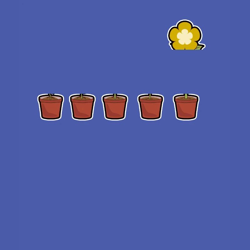 Evolution einer Blumen im Topf blühend