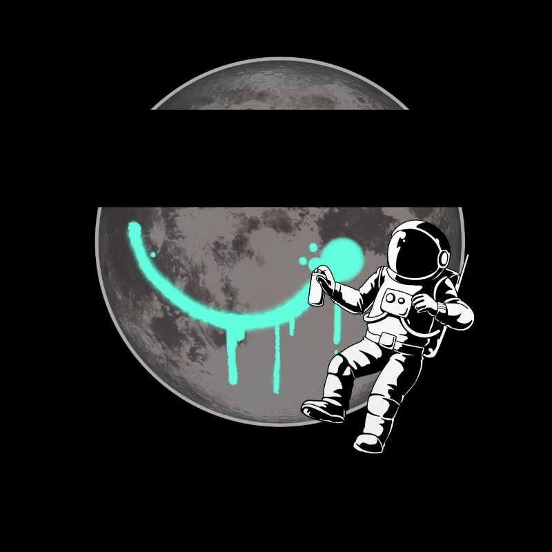 Astronaute Spray Pulvérisation de Lune Graffiti Space All