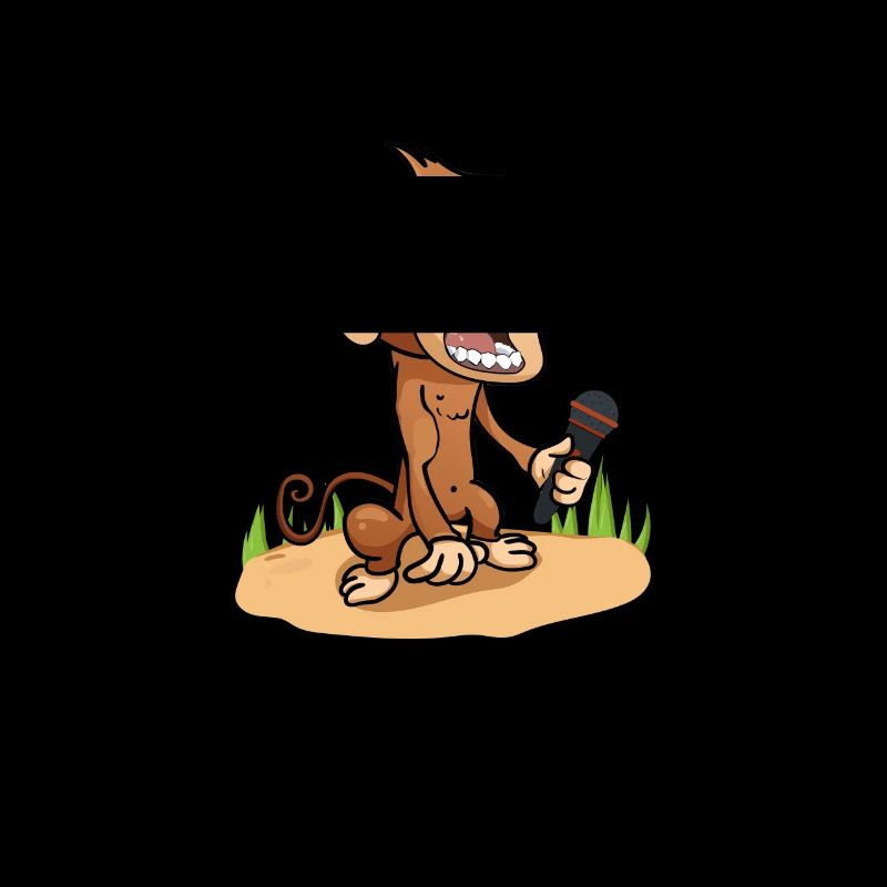 Affe Äffchen Banane Sänger