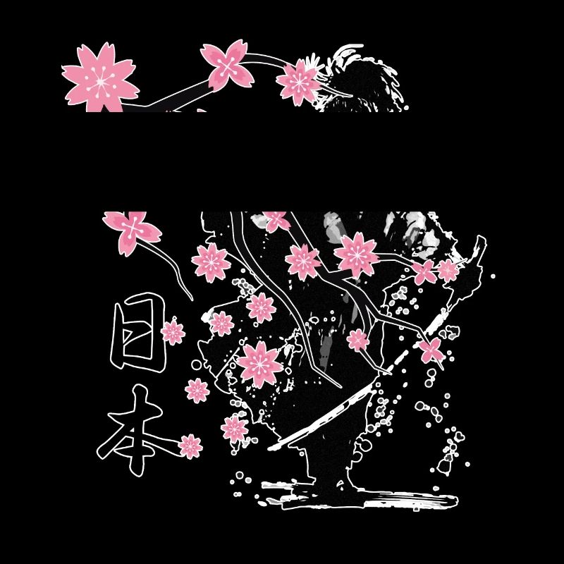 Samurai Krieger Sakura Blumenstil