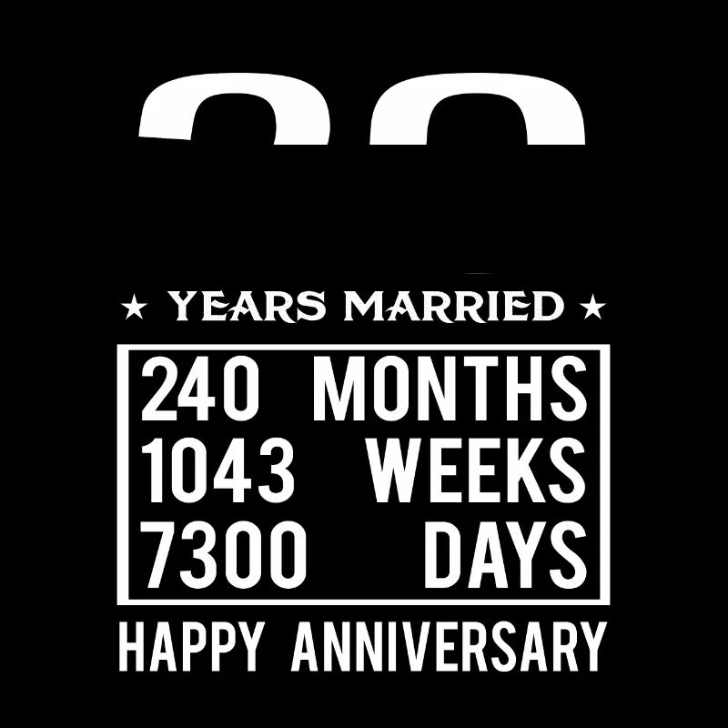 20 ans de mariage - Joyeux anniversaire de mariage