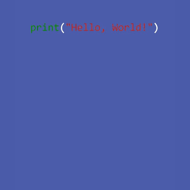 Hello World funny gift python programmer