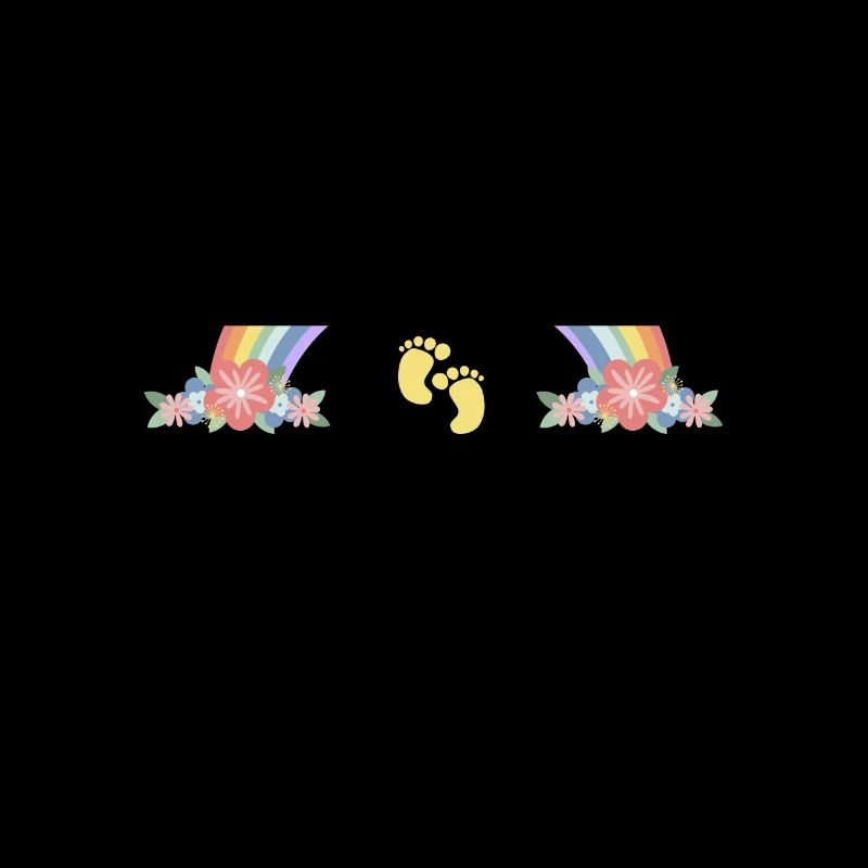 Maman bébé arc-en-ciel