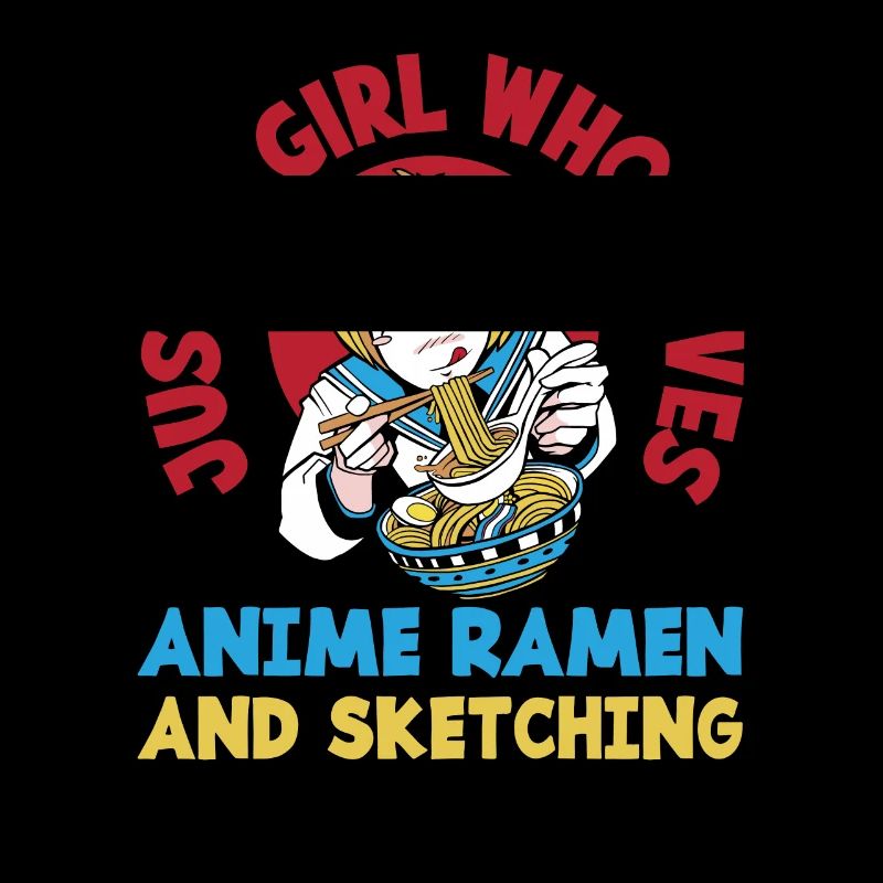 Mädchen Anime Ramen Zeichnen Geschenk