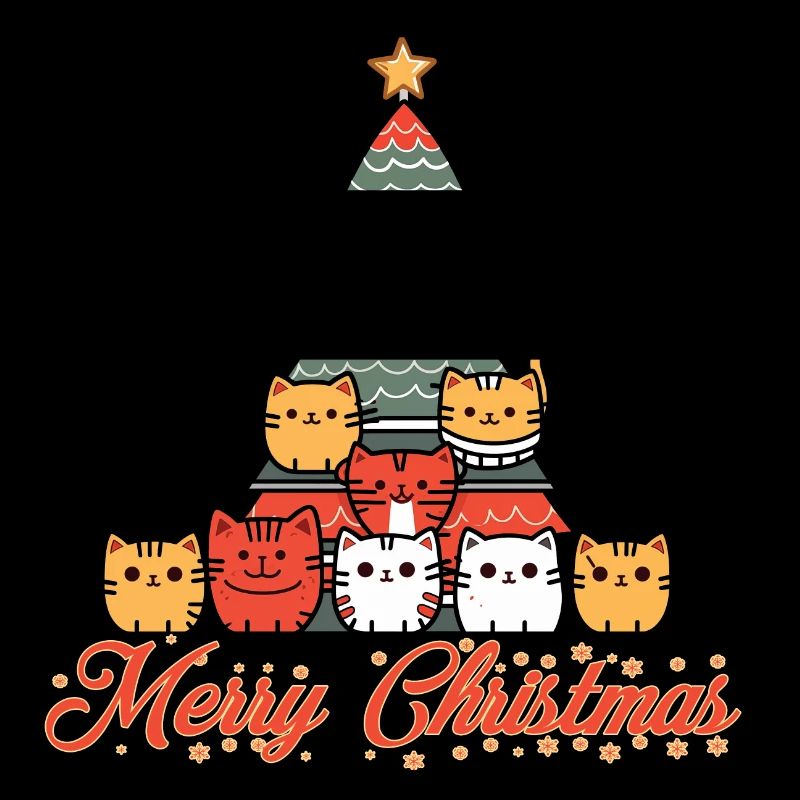 Katzen Weihnachtsbaum