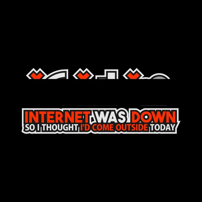 Internet Was Down - Offline Programmierer Computer