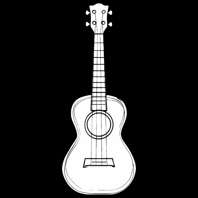 Dessin d’instrument de ukulélé