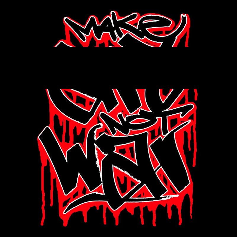 make art not war graffiti sprayer gift