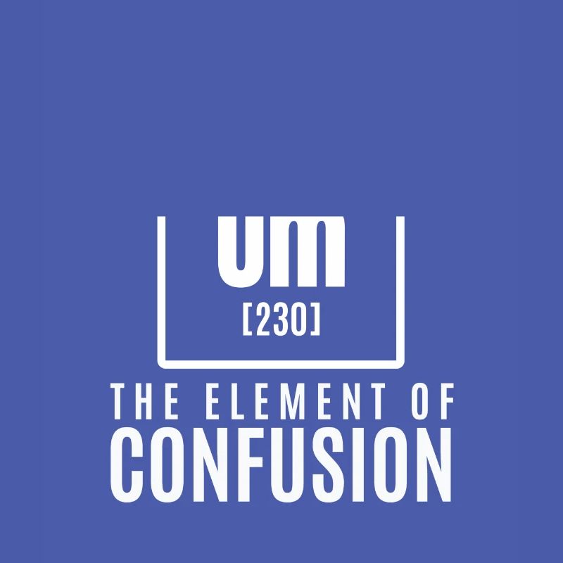 um element Cool & Confusing Tshirt Design The