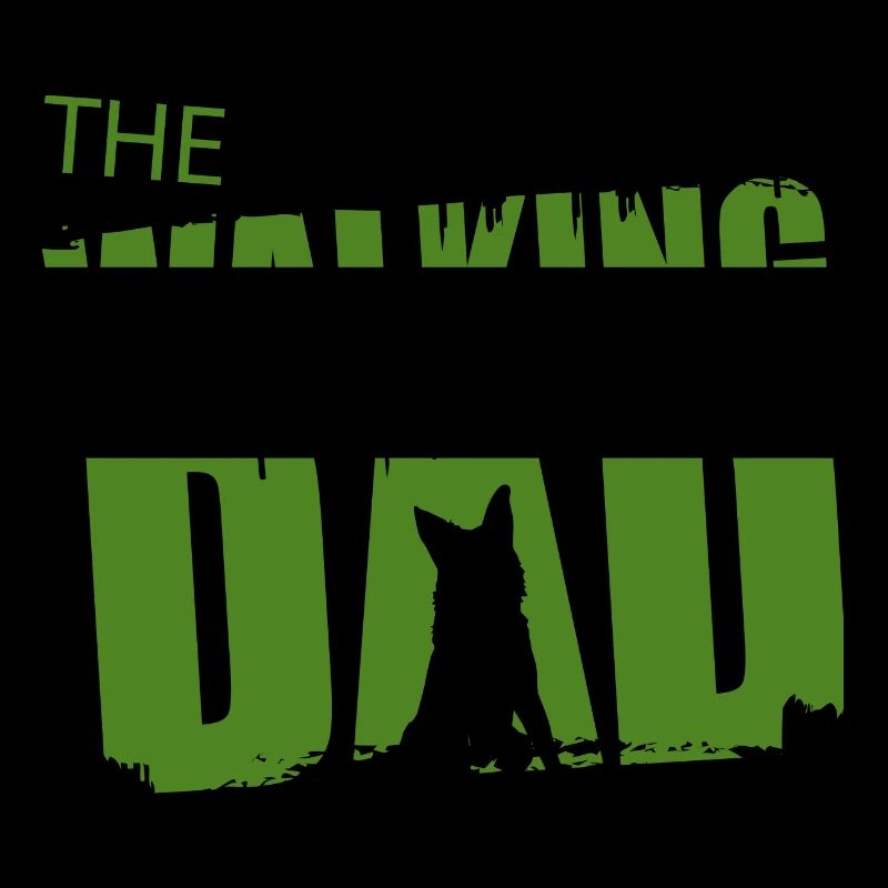 Schäferhund Walking Dad Geschenkidee Vater Gassi