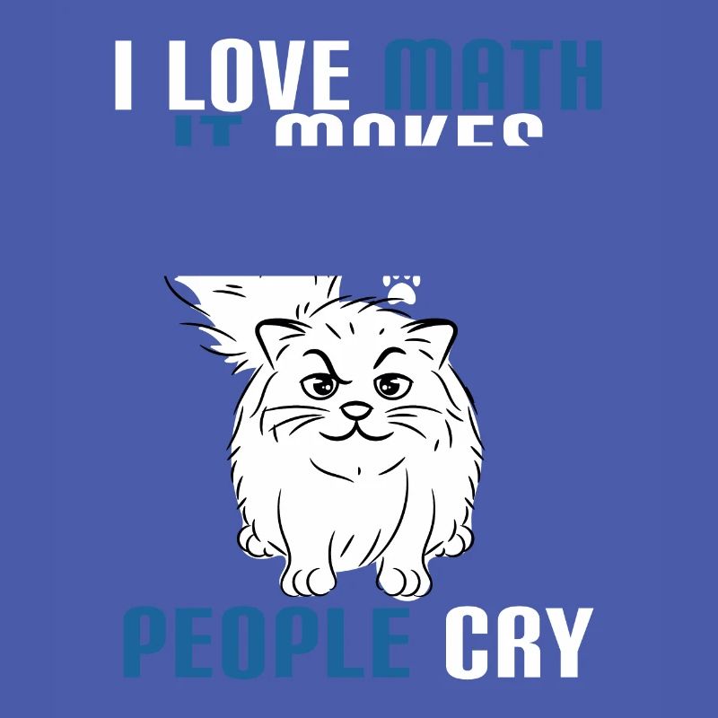 Creative tee design with text "I Love Math It