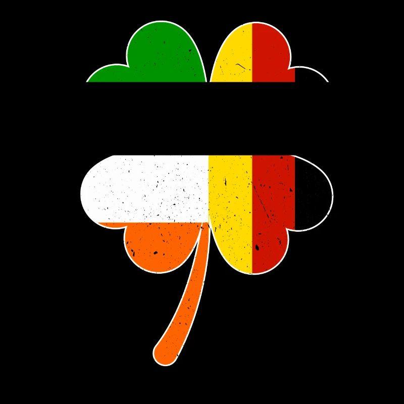 German Irish Flag Shamrock St Patricks Day
