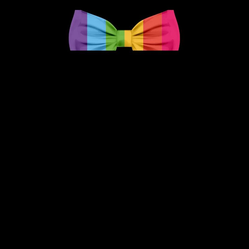 Rainbow Bow Tie Funny LGTBQ Gift