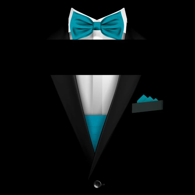 Conception de smoking avec noeud papillon bleu pour les mariages et
