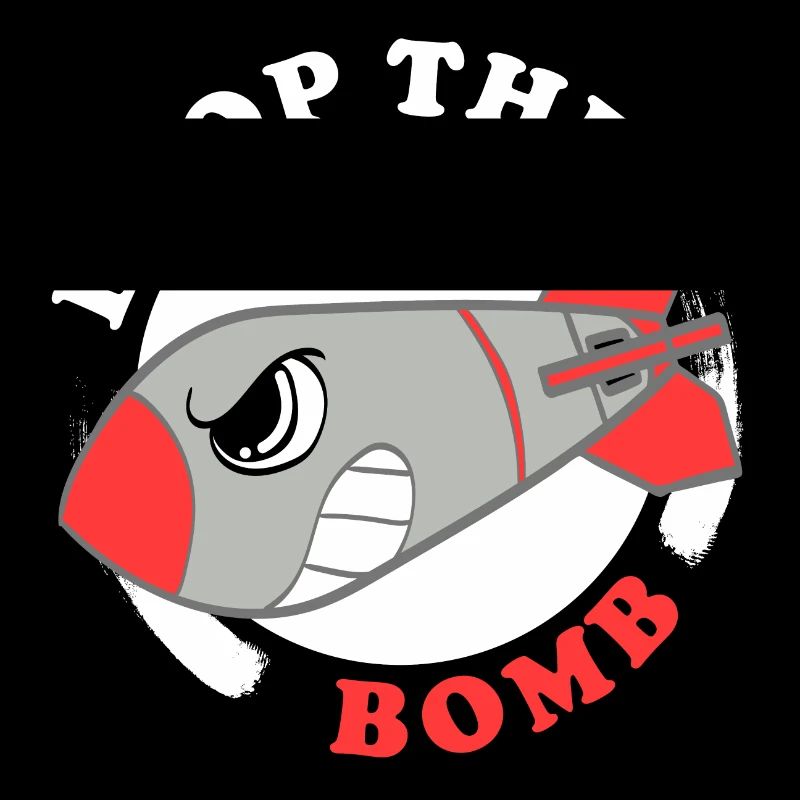 A Bombing Tee For Bombers Saying "Drop The Bomb"