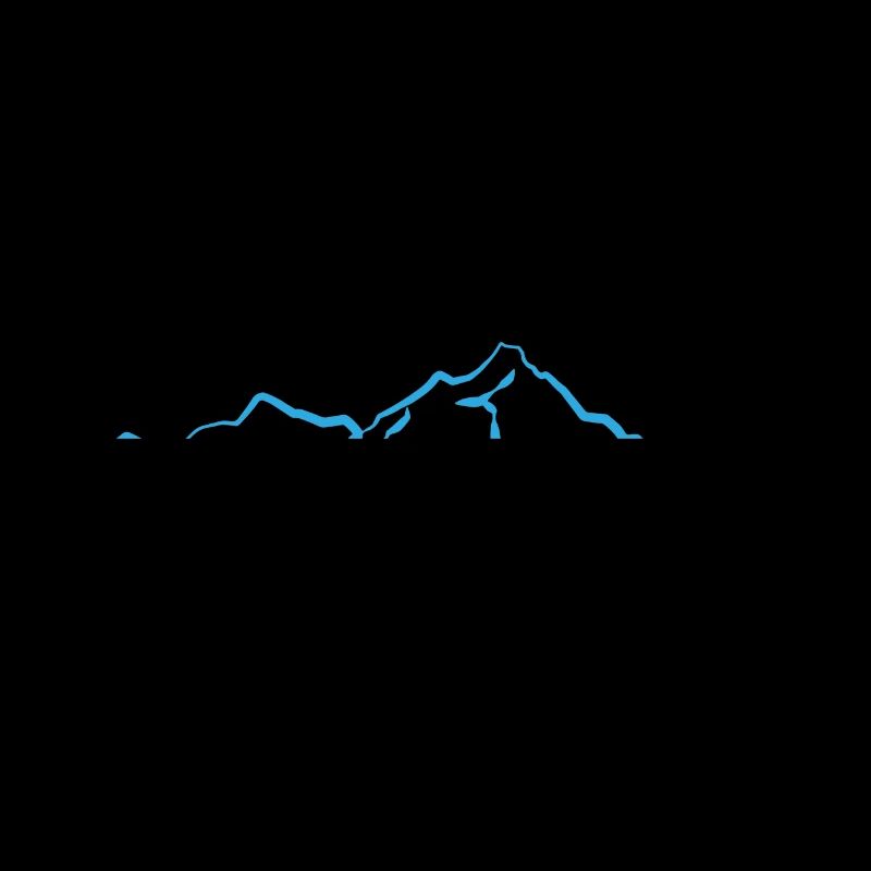 Berge hellblau