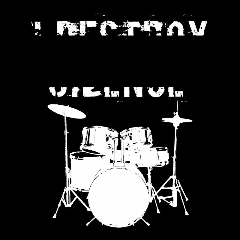 Drumming Shirt For Drummers "I Destroy Silence"