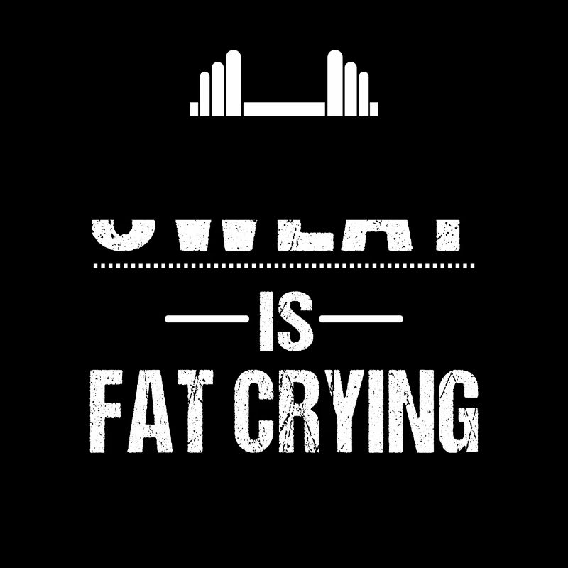 Sweat is fat crying