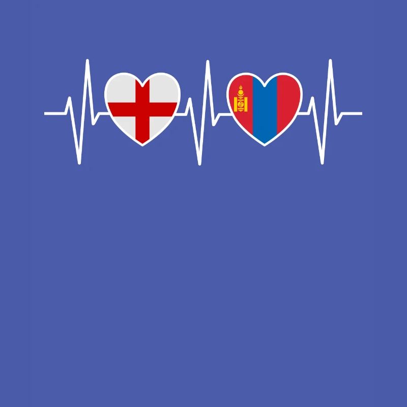 Drapeaux du drapeau mongol de l’Angleterre et de la Mongolie