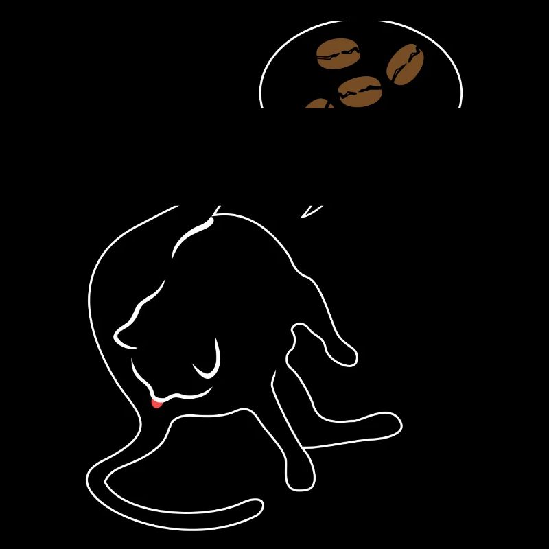 Cat licks butt and thinks about coffee caffeine