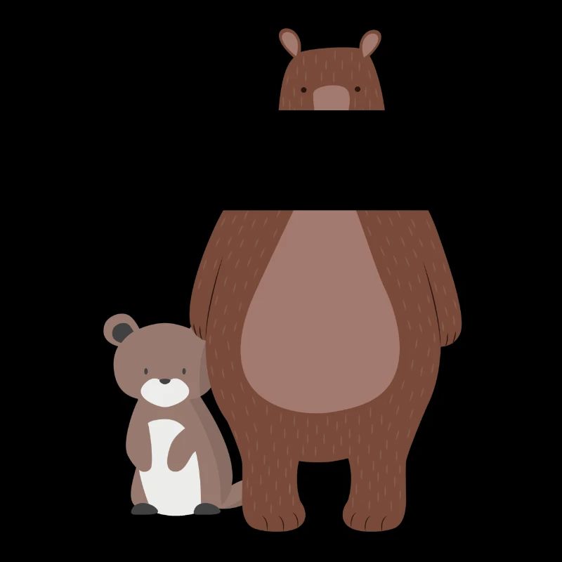 Mama Bär oder Papa Bär mit Babybär Bärchen