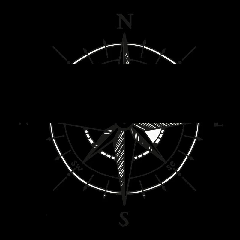Compass Logo Font Hiking Distant Adventure