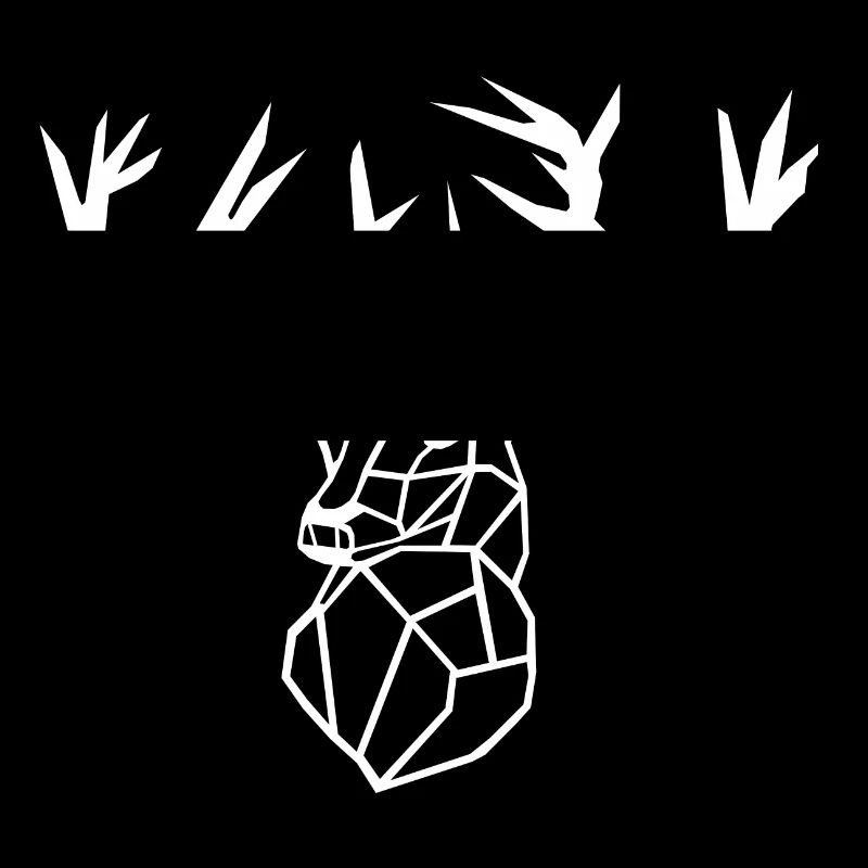 Minimalistic - Deer / Hirsch