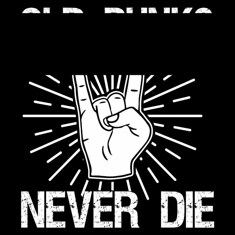 Old Punks Never Die Punkrock Spruch Geschenk