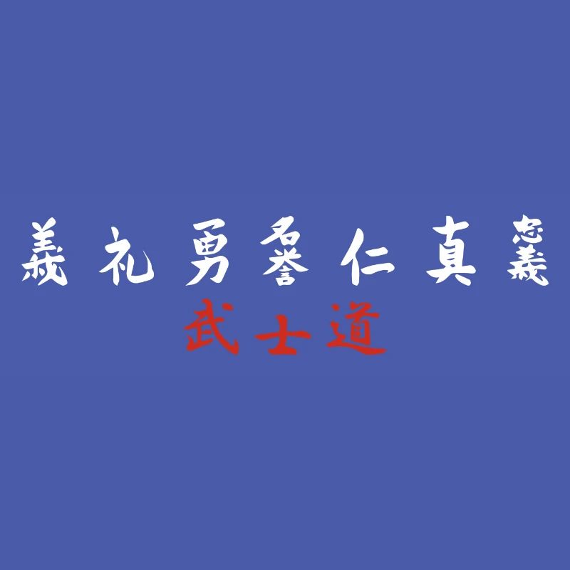 7 Tugenden eines Samurai MMA Samurai Geschenk