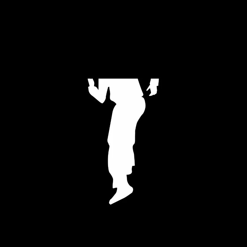 Silhouette de danseuse danseuse