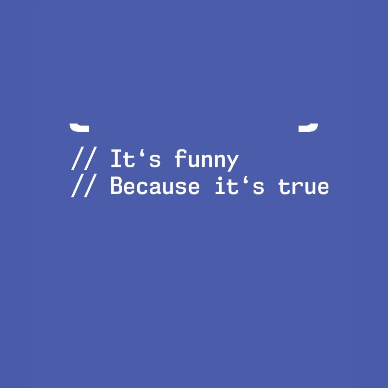 False It's Funny Because It's True Programmer