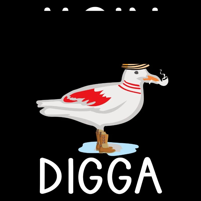 Moin Digga Seagull North German Low German Saying