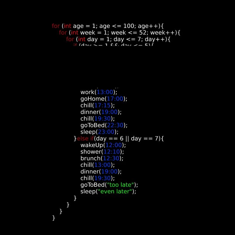 My Life -- Java Code