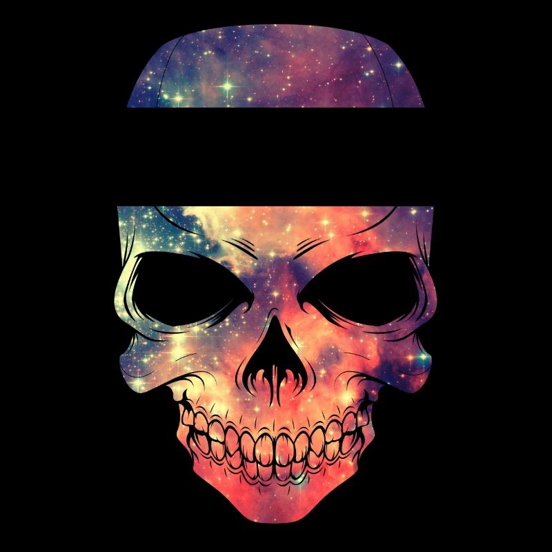Universe - Space - Galaxy Skull